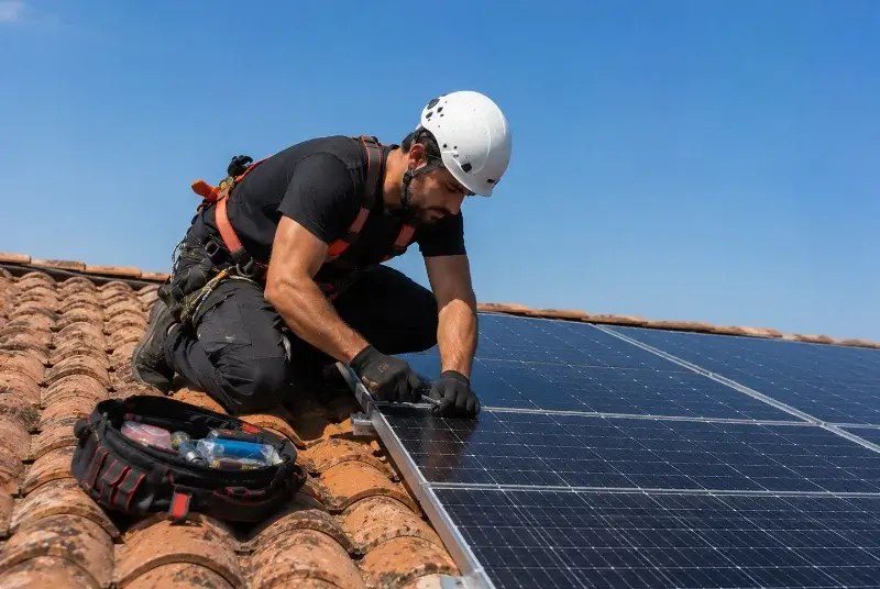 Maintenance et monitoring de panneaux solaires à Baisieux