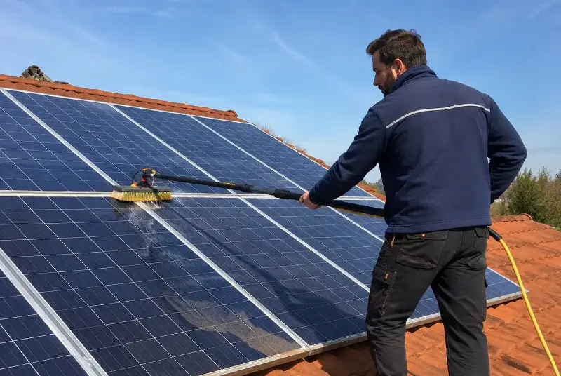 Nettoyage et entretien de panneaux solaires à Baisieux